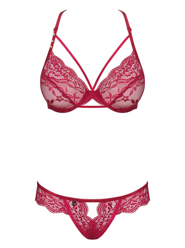 Obsessive Lingerie completino due pezzi rosso Ivetta