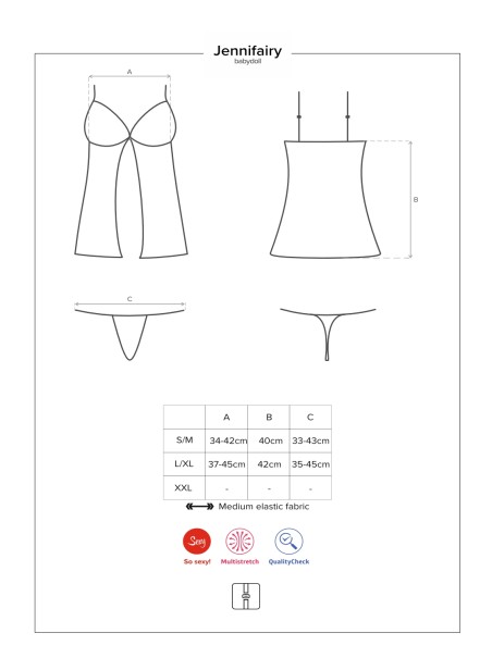 Obsessive Lingerie babydoll con perizoma Jennifairy Obsessive Lingerie babydoll con perizoma Jennifairy