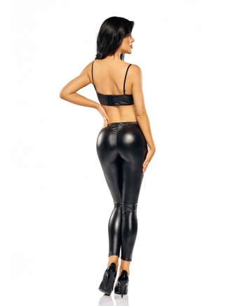 Beauty Night Lingerie sexy reggiseno e leggings wetlook Carina 2