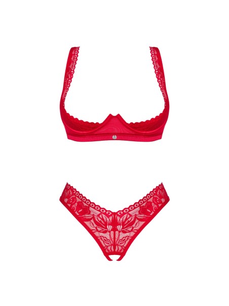Obsessive Lingerie sexy completino rosso aperto collezione Lacelove Obsessive Lingerie sexy completino rosso aperto collezione Lacelove