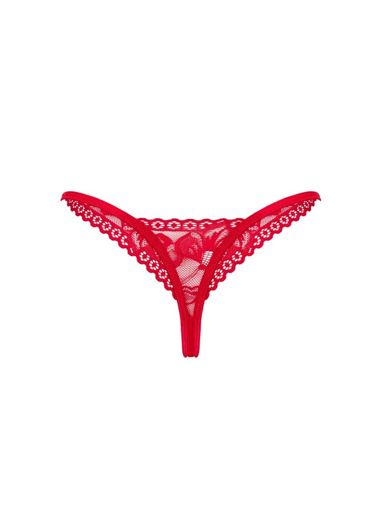 Obsessive Lingerie sexy perizoma in pizzo rosso collezione Lacelove