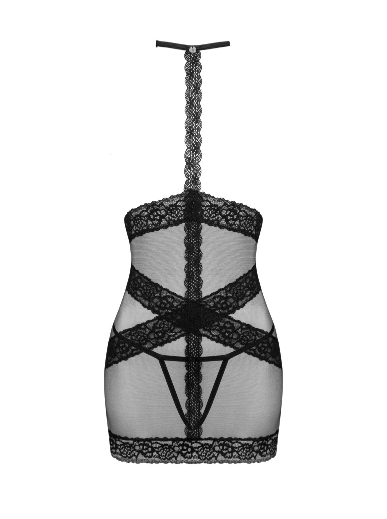 Obsessive Lingerie  sexy chemise senza coppe con perizoma aperto Lacrisia