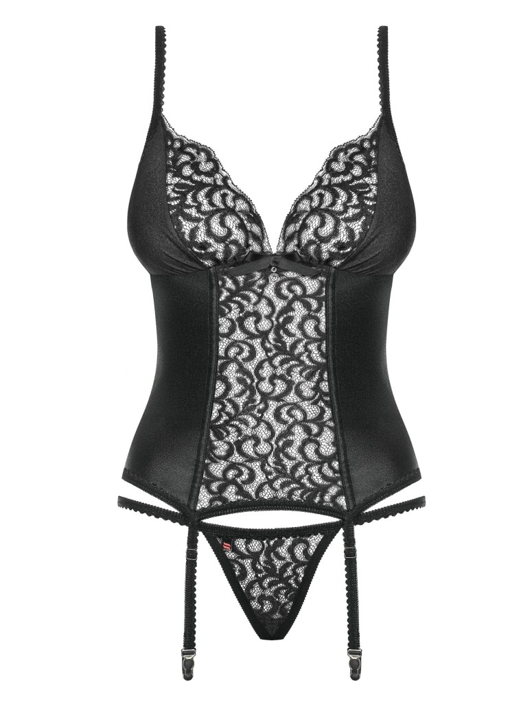 Obsessive Lingerie sexy corsetto con perizoma Laluna