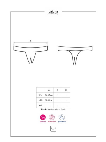 Obsessive Lingerie sexy mutandine aperte Laluna