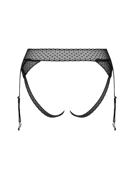 Obsessive Lingerie sexy mutandine con reggicalze aperte Lanelia