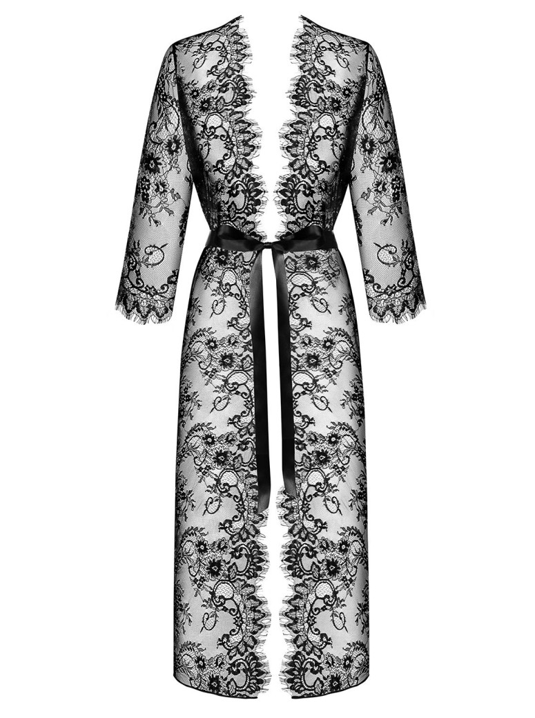 Obsessive Lingerie elegante vestaglia lunga Lashy