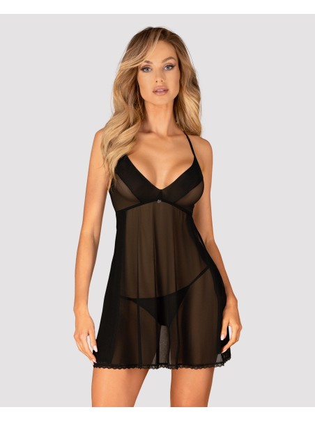 Obsessive Lingerie sexy babydoll e perizoma con pizzo macramè Latinesa Obsessive Lingerie sexy babydoll e perizoma con pizzo macramè Latinesa