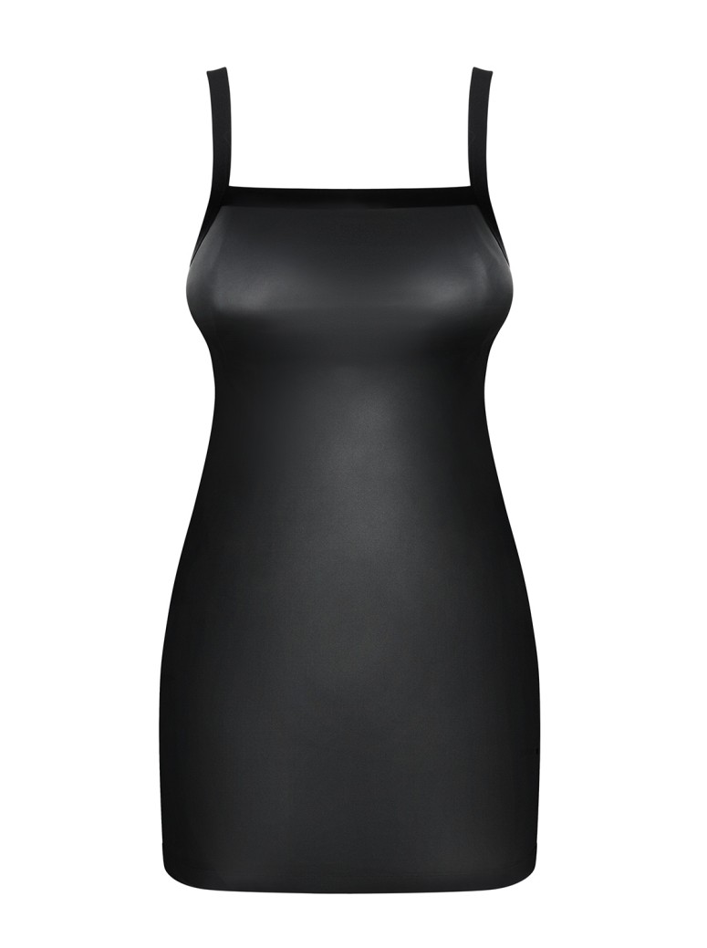 Obsessive Lingerie chemise vestitino e perizoma wetlook Leatheria