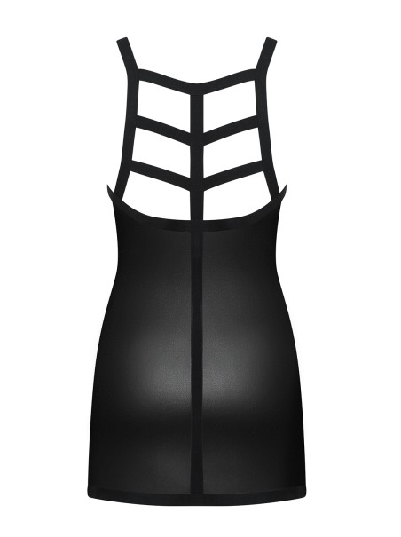 Obsessive Lingerie chemise vestitino e perizoma wetlook Leatheria