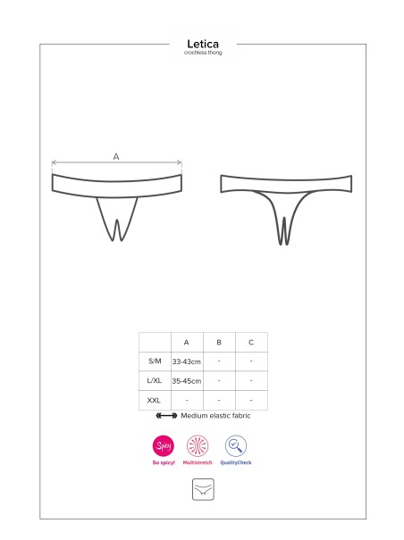 Obsessive sexy perizoma aperto collezione Obsessive Letica