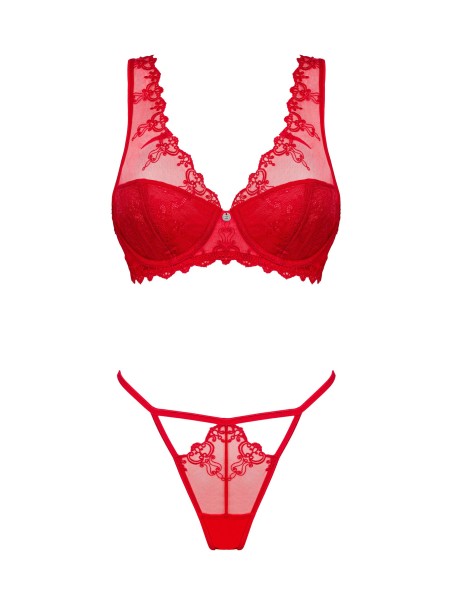 Obsessive Lingerie sexy completino intimo rosso collezione Lonesia