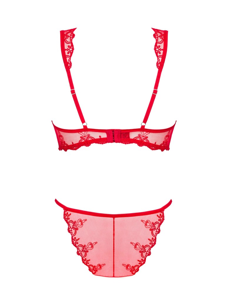 Obsessive Lingerie sexy completino intimo rosso collezione Lonesia