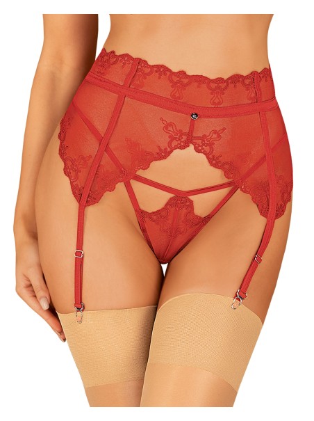 Obsessive Lingerie sexy reggicalze rosso collezione Lonesia Obsessive Lingerie sexy reggicalze rosso collezione Lonesia
