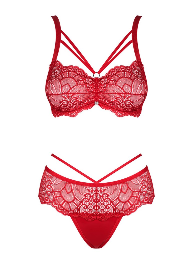 Obsessive Lingerie sexy completino intiimo rosso collezione Loventy