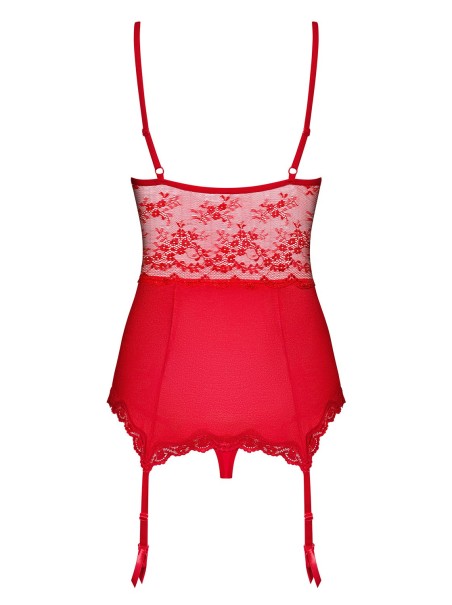 Obsessive Lingerie sexy corsetto rosso con perizoma collezione Lovica Obsessive Lingerie sexy corsetto rosso con perizoma collezione Lovica