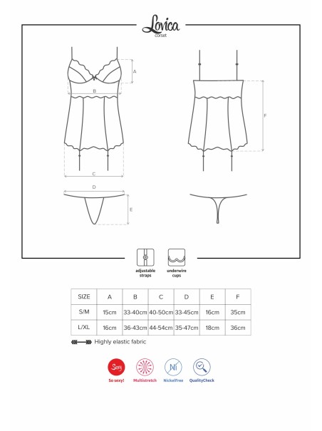 Obsessive Lingerie sexy corsetto rosso con perizoma collezione Lovica Obsessive Lingerie sexy corsetto rosso con perizoma collezione Lovica