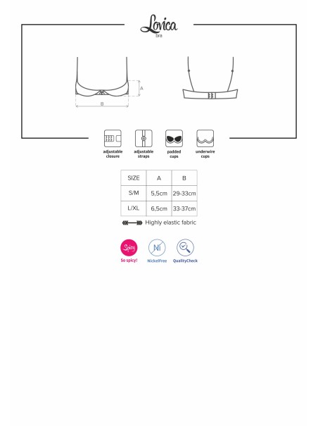 Obsessive Lingerie sexy reggiseno mezza coppa Lovica Obsessive Lingerie sexy reggiseno mezza coppa Lovica