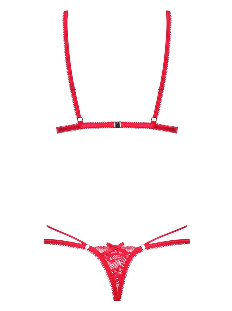 Obsessive Lingerie body rosso cut-out Lovlea