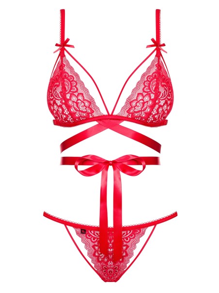 Obsessive Lingerie completino intimo rosso Lovlea