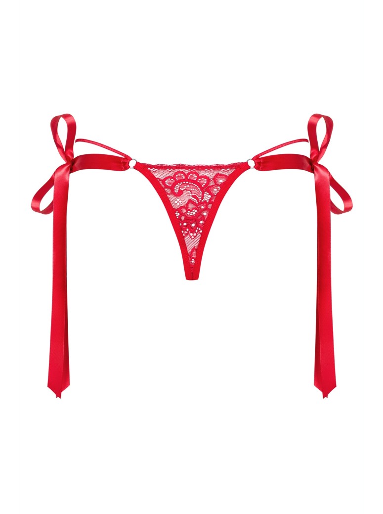 Obsessive Lingerie perizoma stringhe e nastri in raso Lovlea