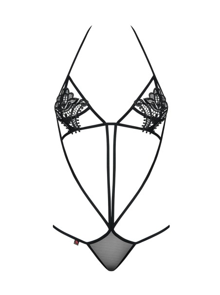 Obsessive Lingerie sexy body nero con coppe decorate collezione Luiza Obsessive Lingerie sexy body nero con coppe decorate collezione Luiza