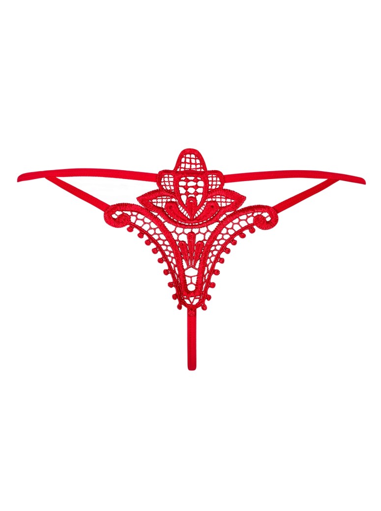 Obsessive Lingerie sexy perizoma rosso collezione Luiza