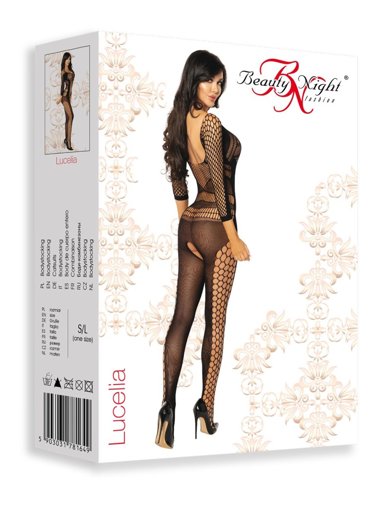 Beauty Night Lingerie bodystocking aperta Lucelia