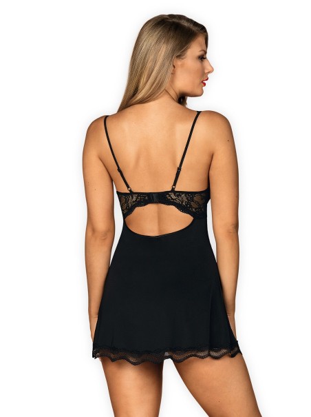 Obsessive Lingerie elegante babydoll con perizoma collezione Luvae Obsessive Lingerie elegante babydoll con perizoma collezione Luvae