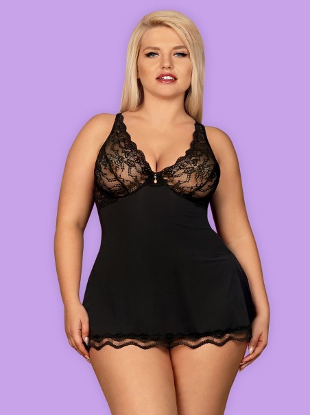 Obsessive Lingerie elegante babydoll con perizoma collezione Luvae Obsessive Lingerie elegante babydoll con perizoma collezione Luvae