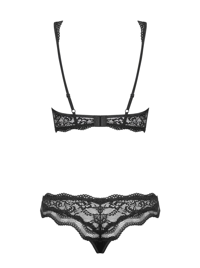 Obsessive Lingerie seducente completino intimo nero collezione Luvae