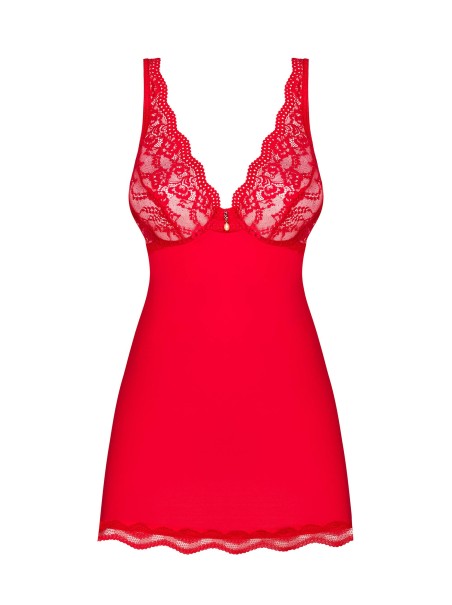 Obsessive Lingerie babydoll rosso con perizoma collezione Luvae Obsessive Lingerie babydoll rosso con perizoma collezione Luvae