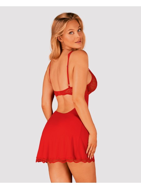 Obsessive Lingerie babydoll rosso con perizoma collezione Luvae Obsessive Lingerie babydoll rosso con perizoma collezione Luvae