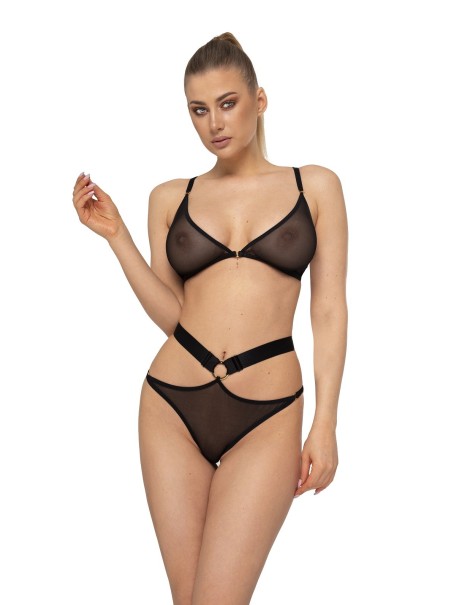 Anais Lingerie sexy completino due pezzi in tulle con stringhe regolabili
