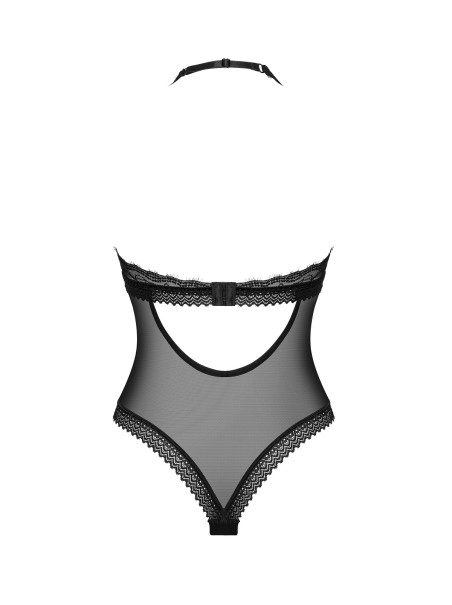 Obsessive Lingerie body nero in tulle e pizzo Medilla Obsessive Lingerie body nero in tulle e pizzo Medilla