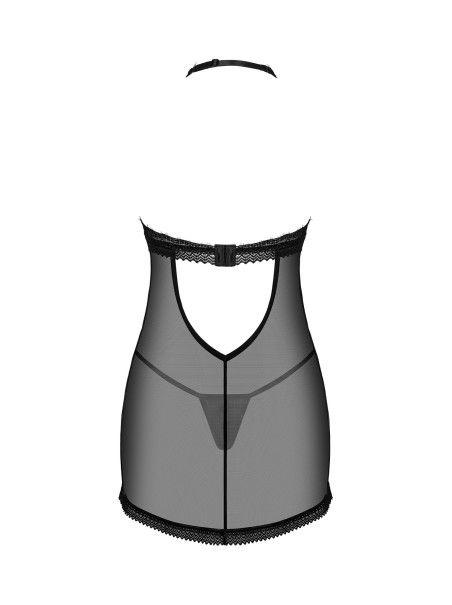 Obsessive Lingerie chemise con perizoma in tulle e pizzo Medilla Obsessive Lingerie chemise con perizoma in tulle e pizzo Medilla