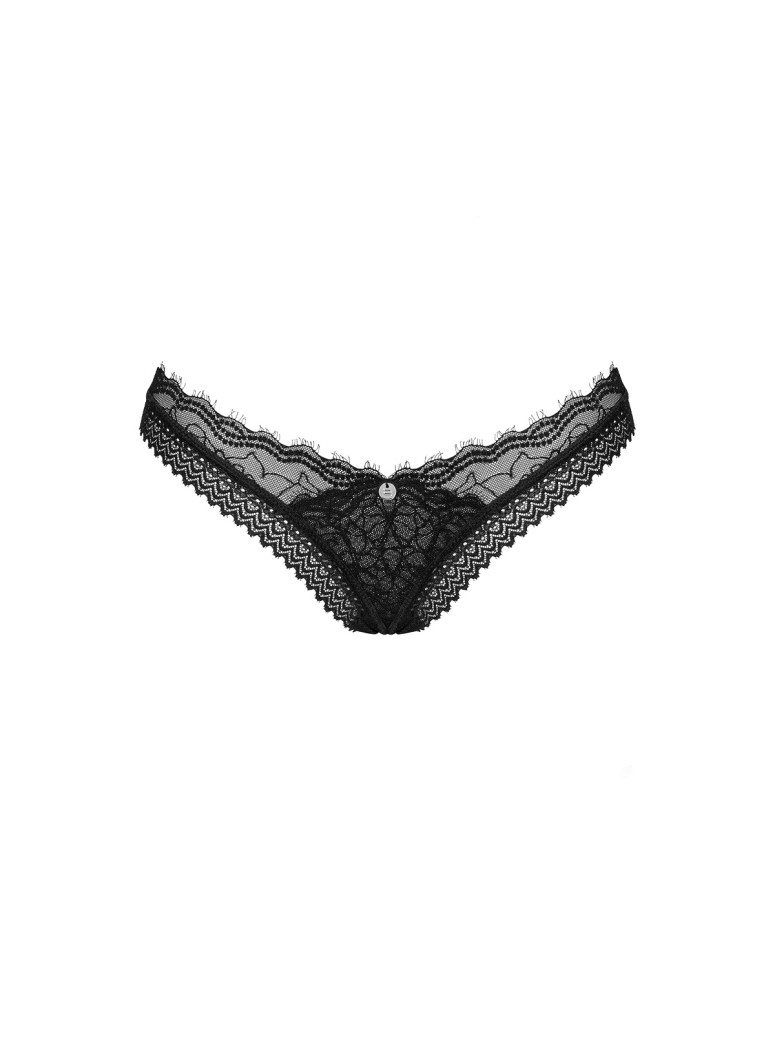 Obsessive Lingerie sexy perizoma in pizzo nero Medilla