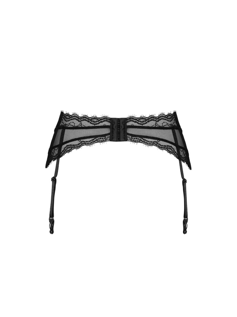 Obsessive Lingerie sexy reggicalze in pizzo nero collezione Medilla