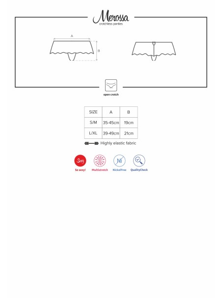 Obsessive Lingerie sexy mutandine aperte collezione Merossa