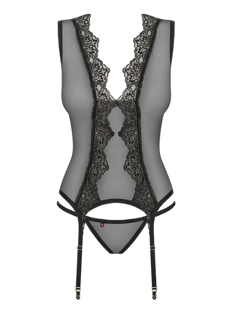 Obsessive Lingerie sexy lingerie corsetto con perizoma Meshlove