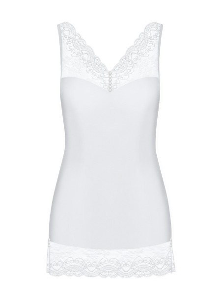 Obsessive Lingerie chemise bianca con perizoma Miamor Obsessive Lingerie chemise bianca con perizoma Miamor