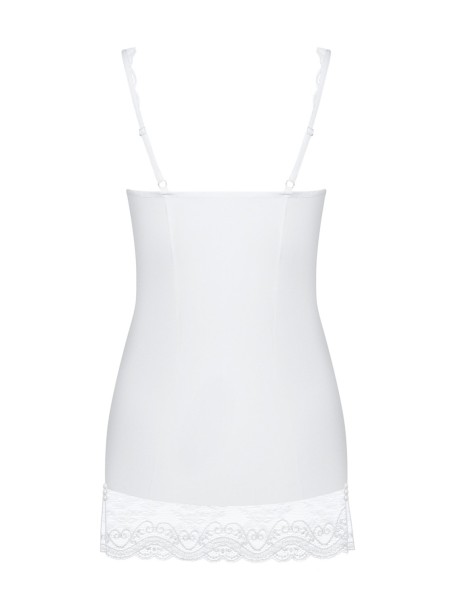 Obsessive Lingerie chemise bianca con perizoma Miamor Obsessive Lingerie chemise bianca con perizoma Miamor