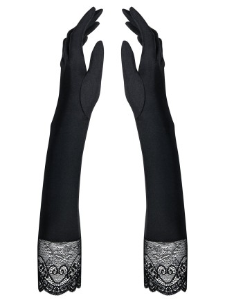 Obsessive Lingerie guanti lunghi neri collezione Miamor 2