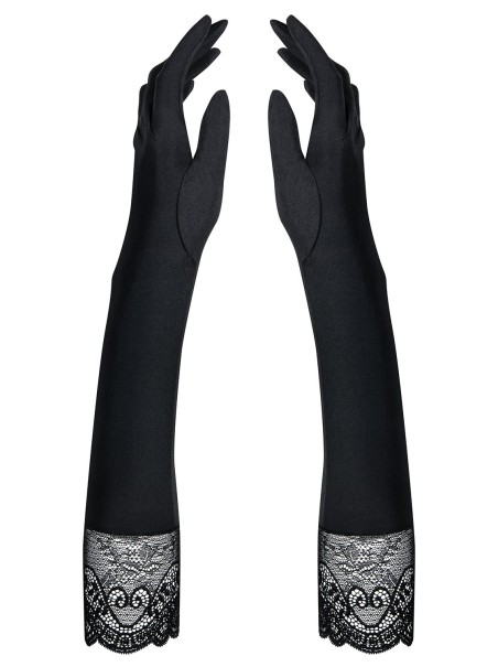 Obsessive Lingerie guanti lunghi neri collezione Miamor