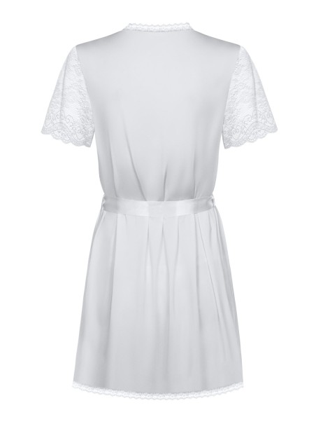 Obsessive Lingerie vestaglia con perizoma bianca Miamor