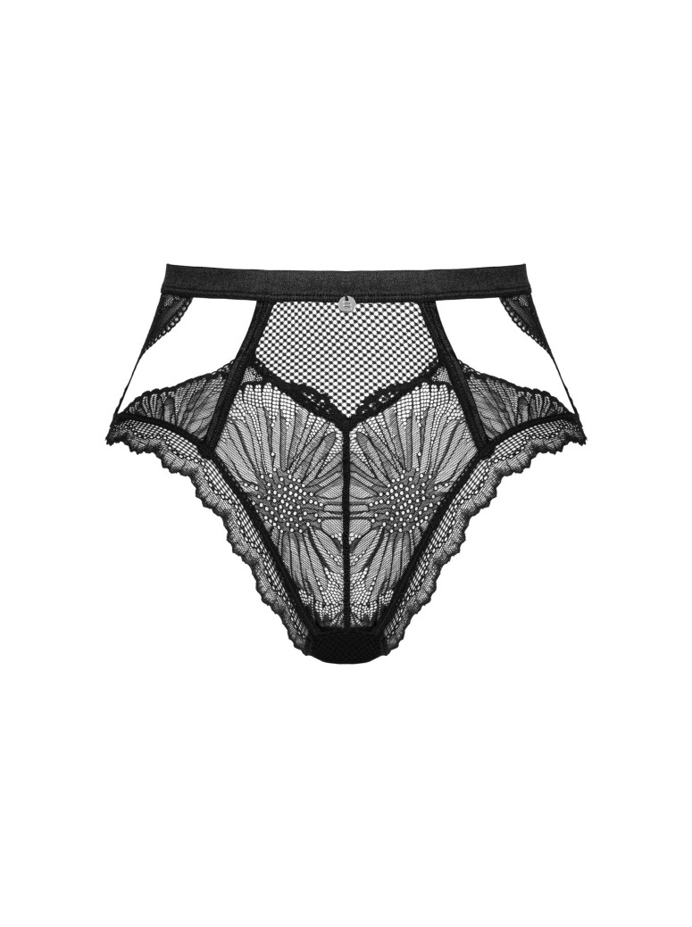 Obsessive Lingerie mutandine a vita alta in pizzo floreale Mibelia