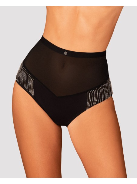 Obsessive Lingerie mutandine a vita alta con catenine pendenti Milladis