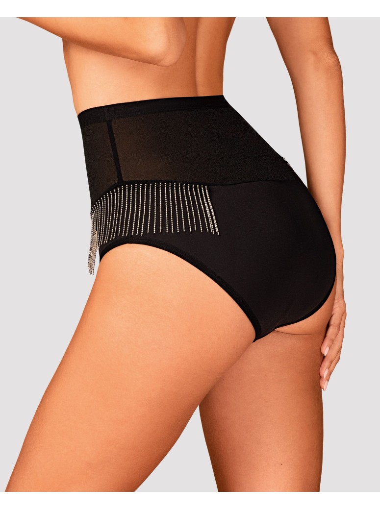 Obsessive Lingerie mutandine a vita alta con catenine pendenti Milladis