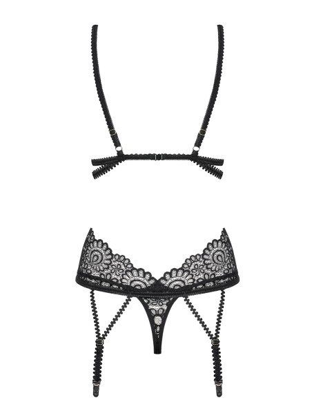 Obsessive Lingerie corsetto con perizoma in pizzo nero Mixty Obsessive Lingerie corsetto con perizoma in pizzo nero Mixty