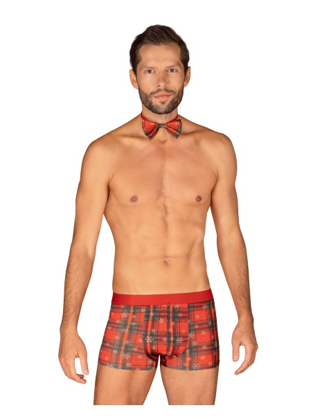 Obsessive Lingerie set boxer e papillon natalizio uomo Mr Merrilo