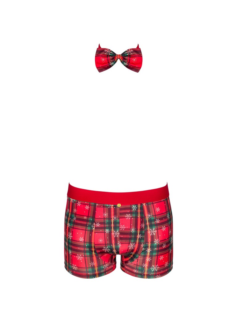 Obsessive Lingerie set boxer e papillon natalizio uomo Mr Merrilo